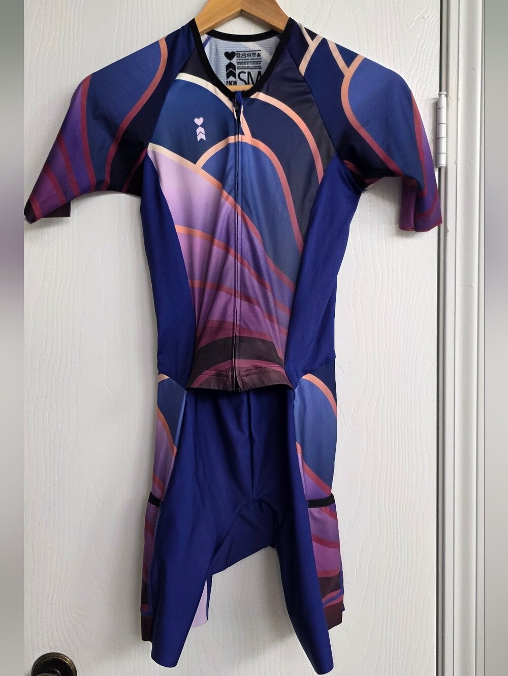 Coeur Women's Sleeved Full Zip Tri Suit In Flow State, Small
